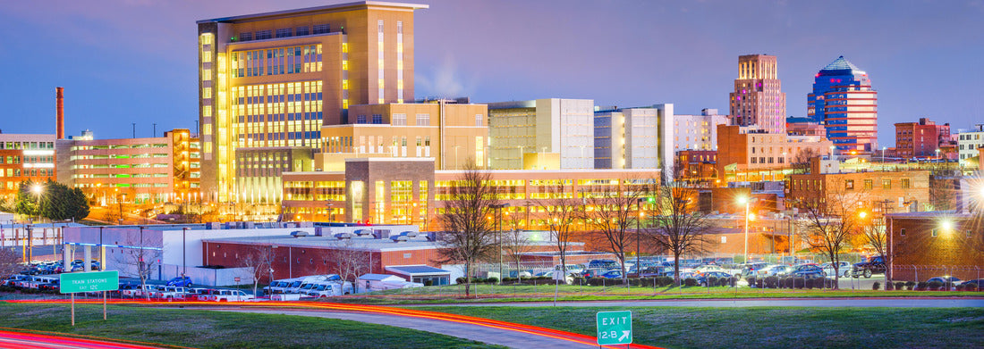 Noah Jigsaw Puzzle Durham, North Carolina, USA downtown city skyline panorama 1000 pieces