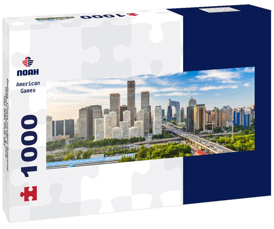Noah Jigsaw Puzzle Beijing, China modern financial district skyline on a nice day with blue sky panorama 1000 pieces