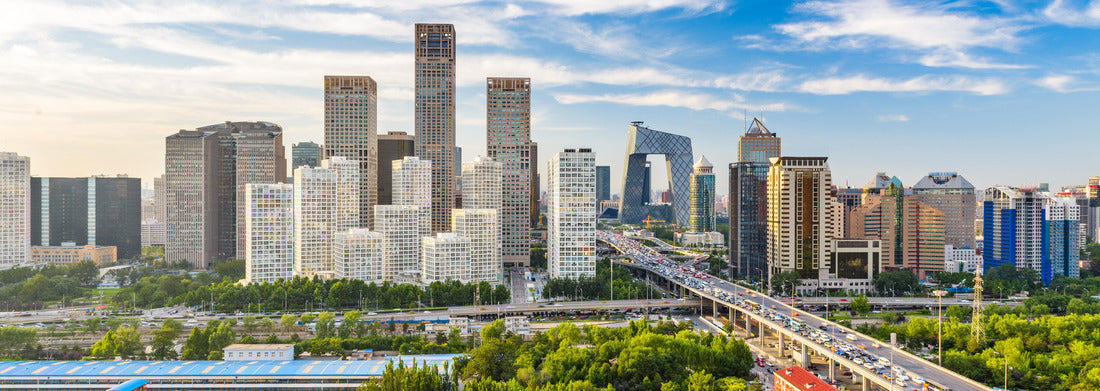 Noah Jigsaw Puzzle Beijing, China modern financial district skyline on a nice day with blue sky panorama 1000 pieces