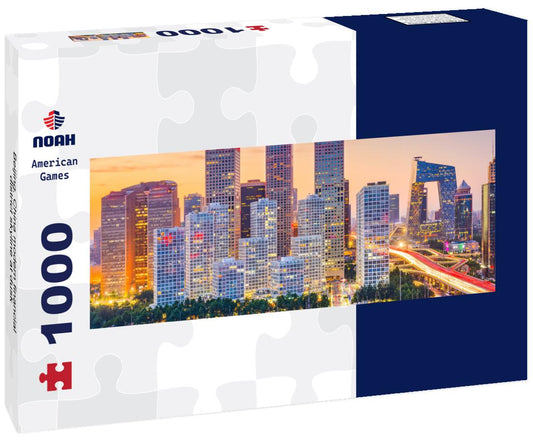 Noah Jigsaw Puzzle Beijing, China modern financial district skyline at dusk panorama 1000 pieces