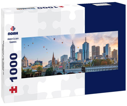 Noah Jigsaw Puzzle Melbourne city skyline at twilight in Australia panorama 1000 pieces
