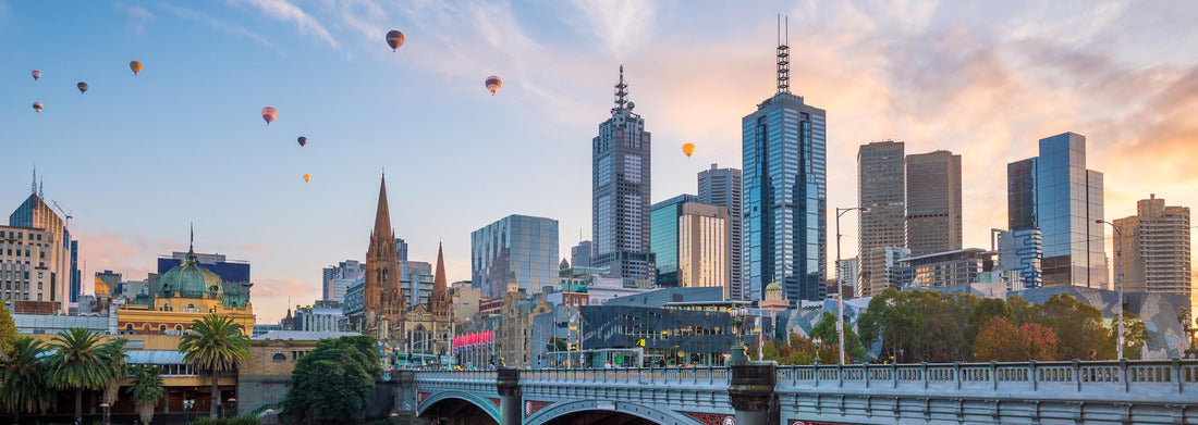 Noah Jigsaw Puzzle Melbourne city skyline at twilight in Australia panorama 1000 pieces