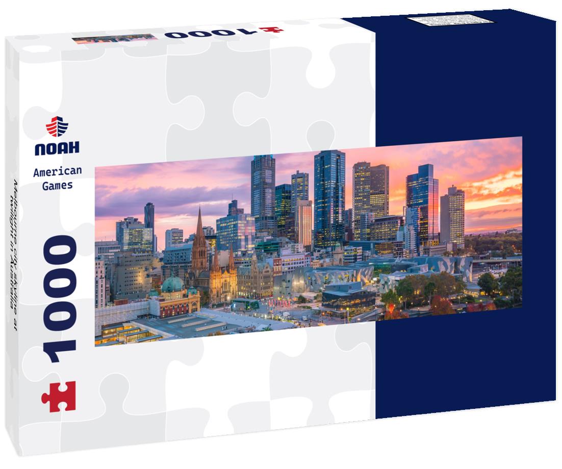 Noah Jigsaw Puzzle Melbourne city skyline at twilight in Australia panorama 1000 pieces