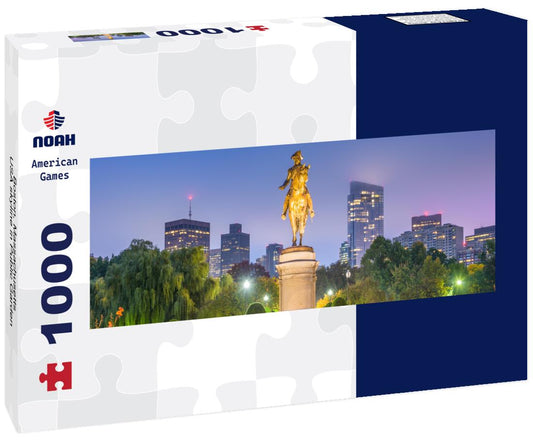 Noah Jigsaw Puzzle Boston, Massachusetts, USA skyline in Public Garden panorama 1000 pieces