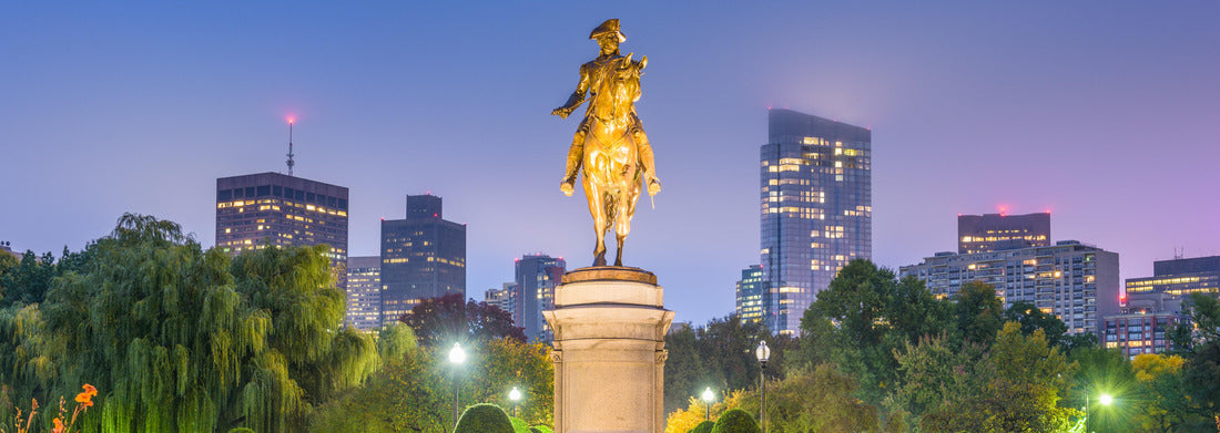 Noah Jigsaw Puzzle Boston, Massachusetts, USA skyline in Public Garden panorama 1000 pieces