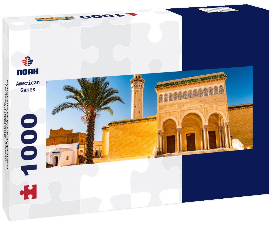 Noah Jigsaw Puzzle Bourguiba Mosque in Monastir, Tunisia. Traditional Muslim architecture panorama 1000 pieces