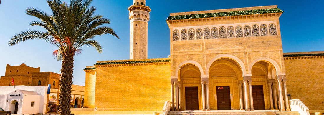 Noah Jigsaw Puzzle Bourguiba Mosque in Monastir, Tunisia. Traditional Muslim architecture panorama 1000 pieces