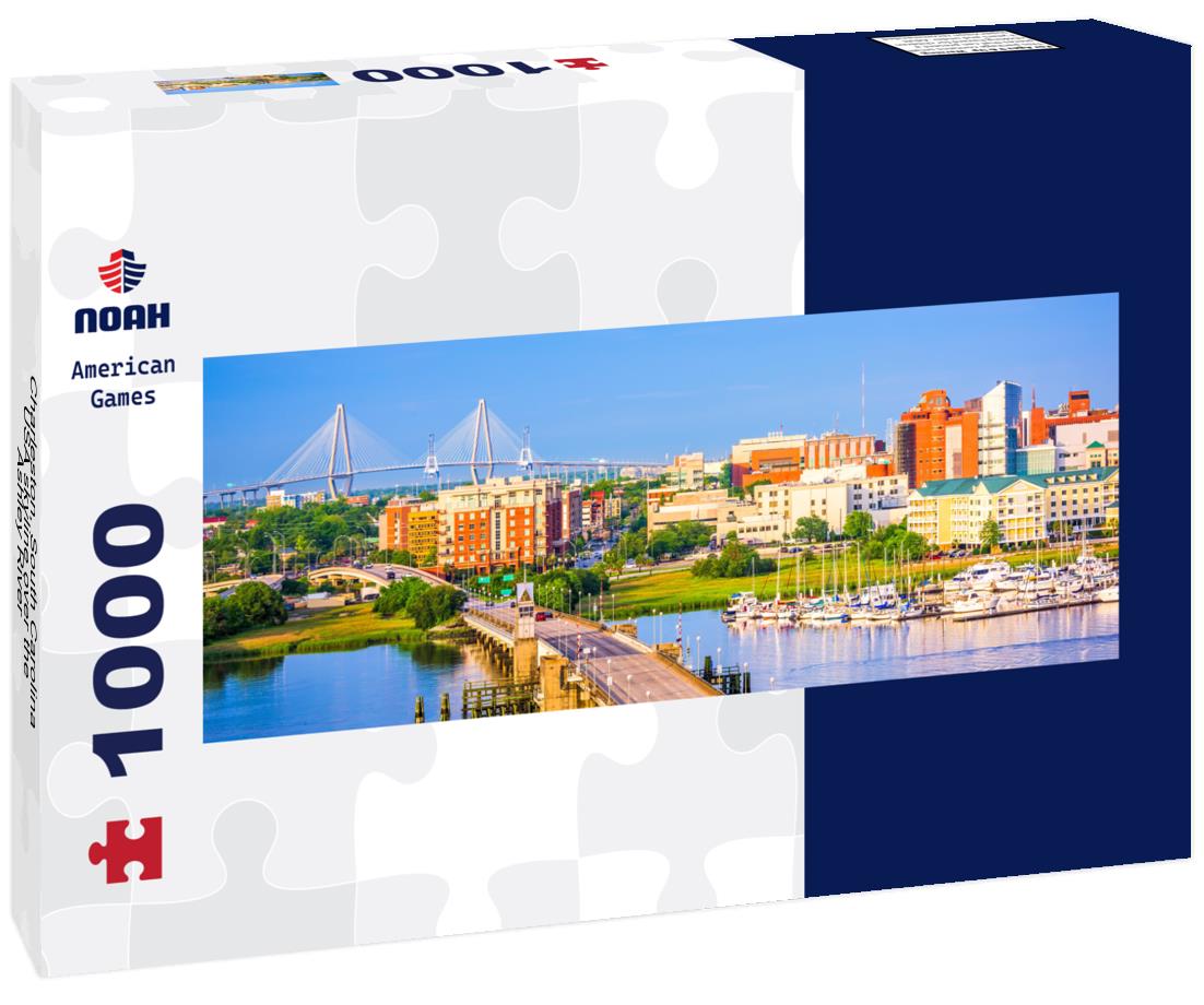 Noah Jigsaw Puzzle Charleston, South Carolina, USA skyline over the Ashley River panorama 1000 pieces
