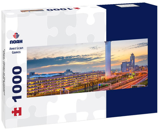 Noah Jigsaw Puzzle Tokyo, Japan at the control tower of Haneda Airport panorama 1000 pieces