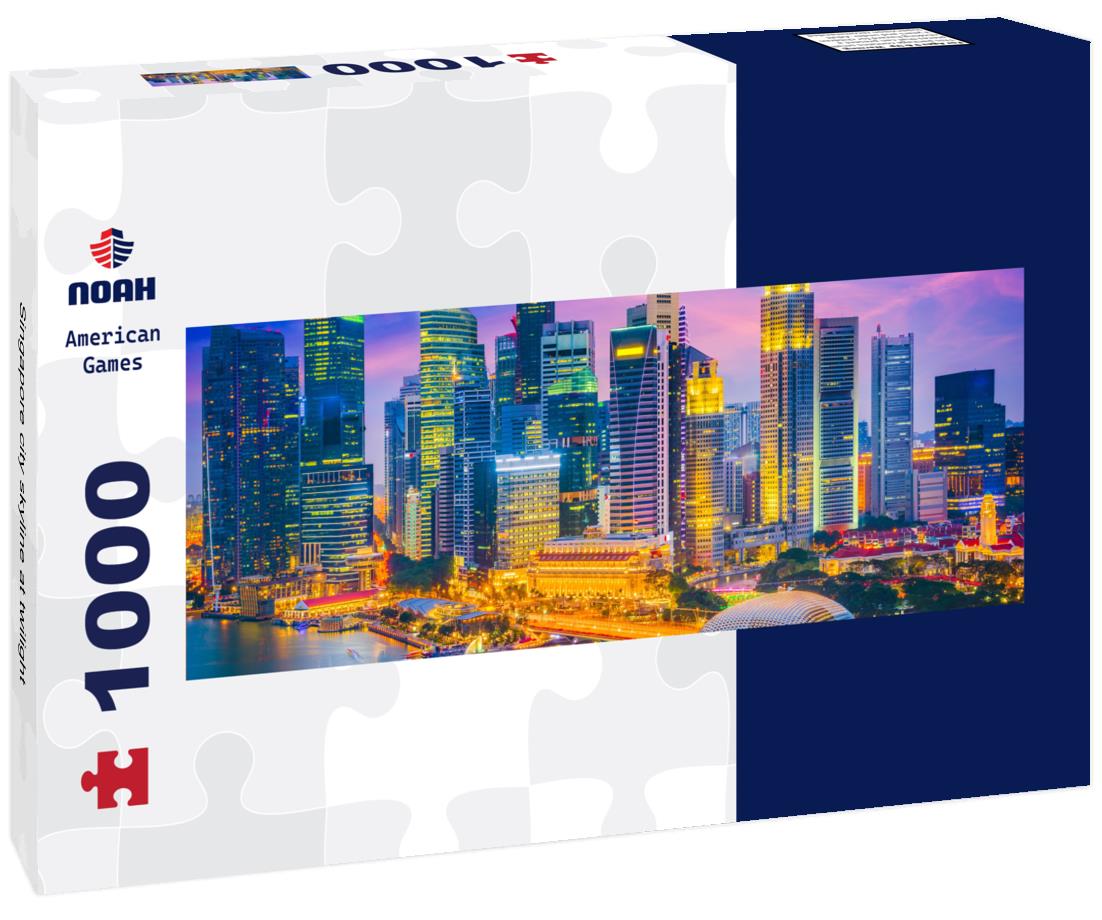 Noah Jigsaw Puzzle Singapore city skyline at twilight panorama 1000 pieces