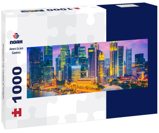 Noah Jigsaw Puzzle Singapore city skyline at twilight panorama 1000 pieces