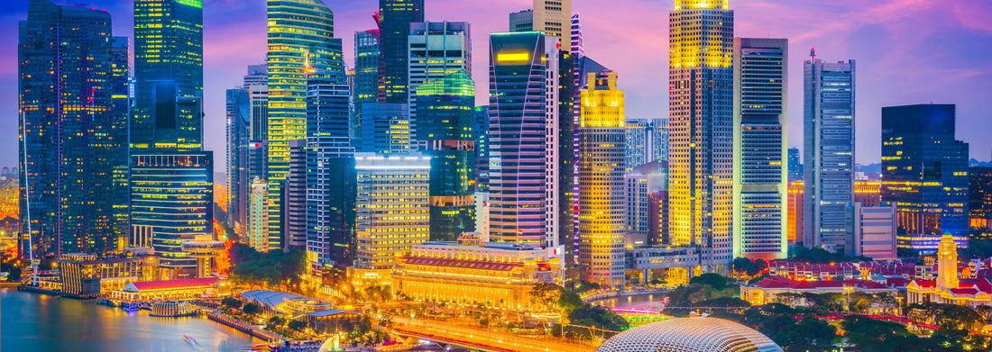 Noah Jigsaw Puzzle Singapore city skyline at twilight panorama 1000 pieces