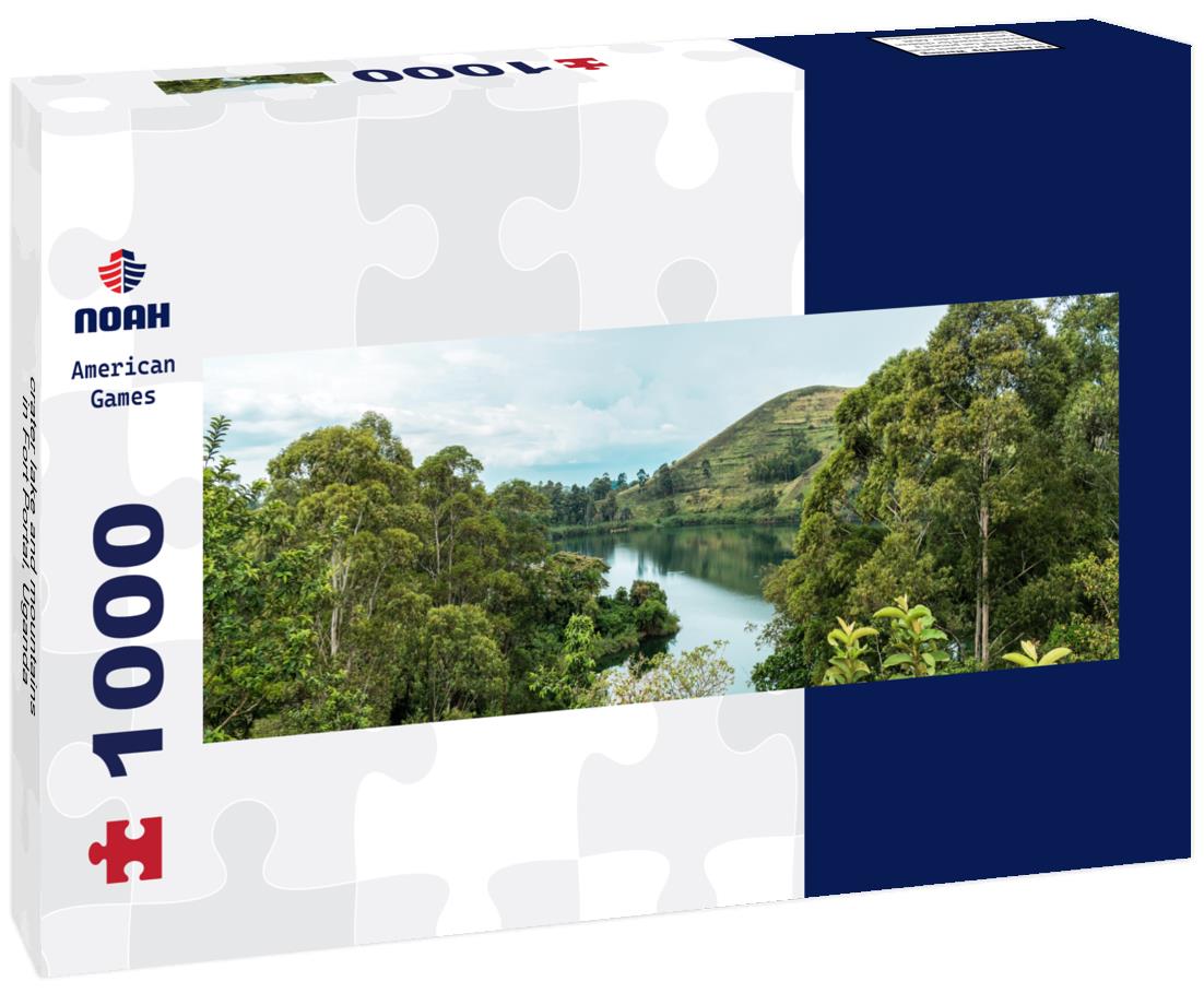 Noah Jigsaw Puzzle crater lake and mountains in Fort Portal, Uganda panorama 1000 pieces
