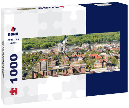 Noah Jigsaw Puzzle Bird's Eye View of Winona, Minnesota Looking East panorama 1000 pieces