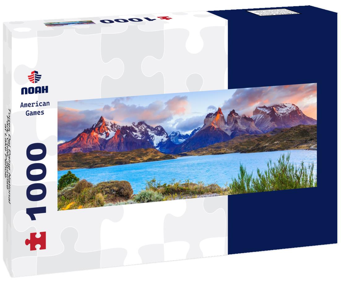 Noah Jigsaw Puzzle Torres Del Paine National Park, Chile. Sunrise at Lake Pehoe panorama 1000 pieces