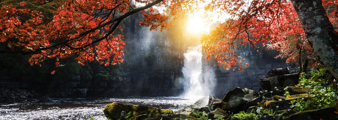 Noah Jigsaw Puzzle High Force Waterfall in the UK panorama 1000 pieces