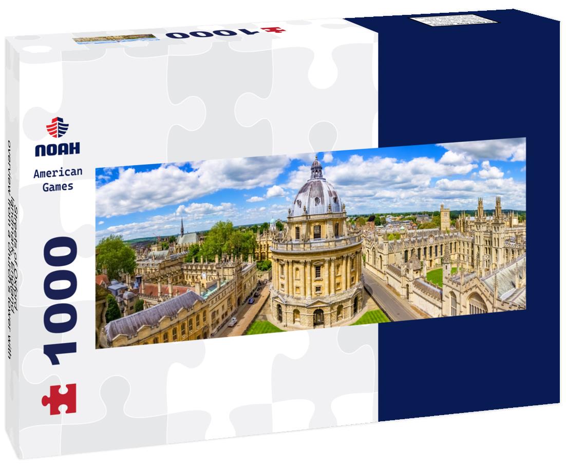 Noah Jigsaw Puzzle Streets of Oxford - landmark, England - overview from a church's tower with the Bodleian Library and All Souls College,Oxfordshire, England panorama 1000 pieces