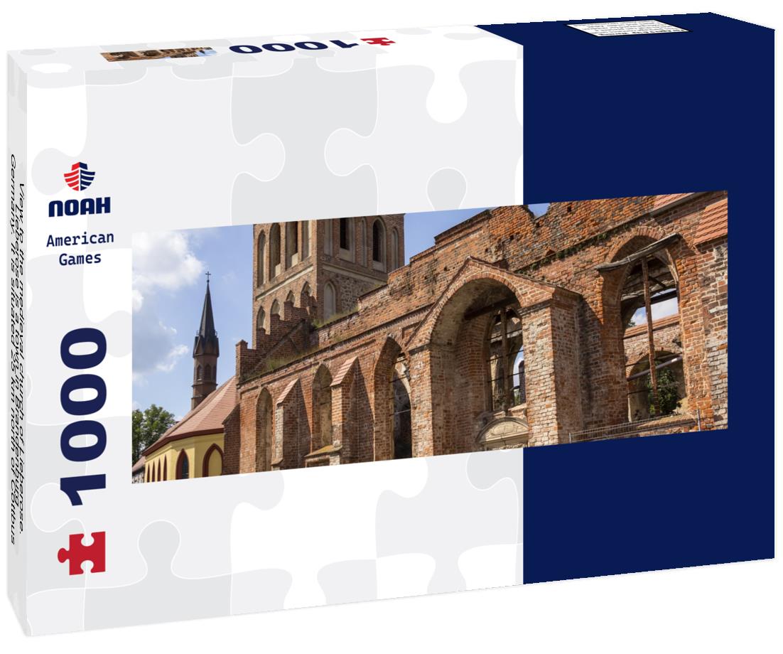 Noah Jigsaw Puzzle View to the medieval church of Lieberose. Lieberose is a town in Brandenburg, Germany. It is situated 25 km north of Cottbus panorama 1000 pieces