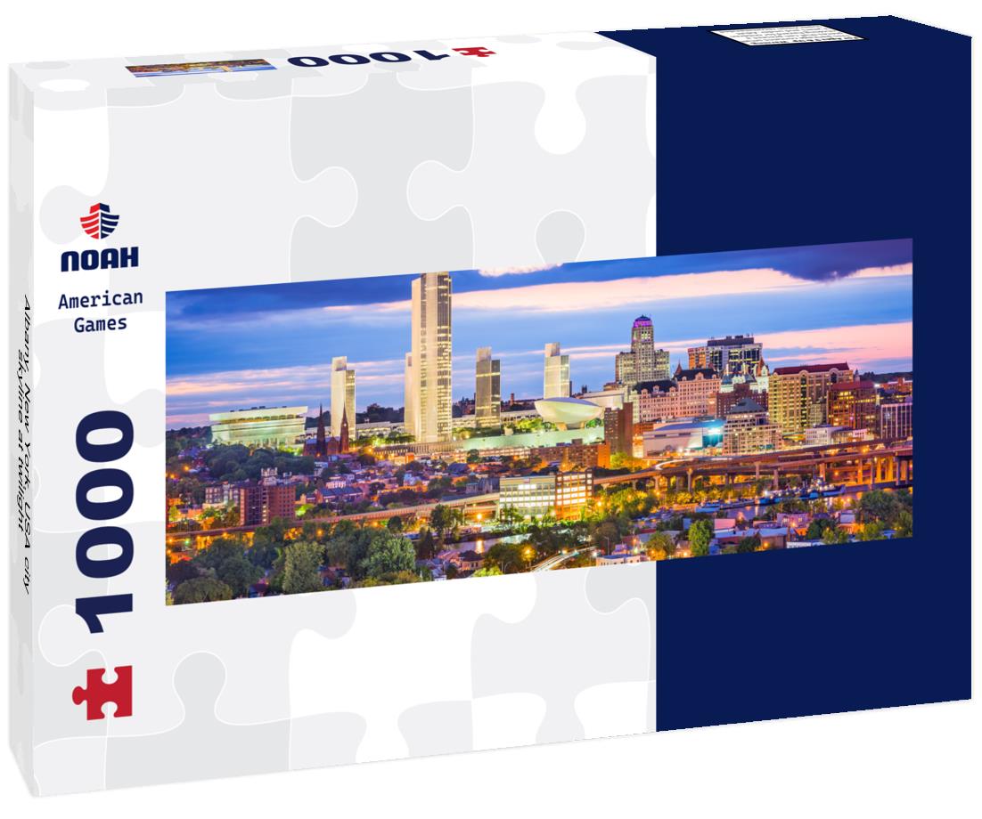 Noah Jigsaw Puzzle Albany, New York, USA city skyline at twilight panorama 1000 pieces