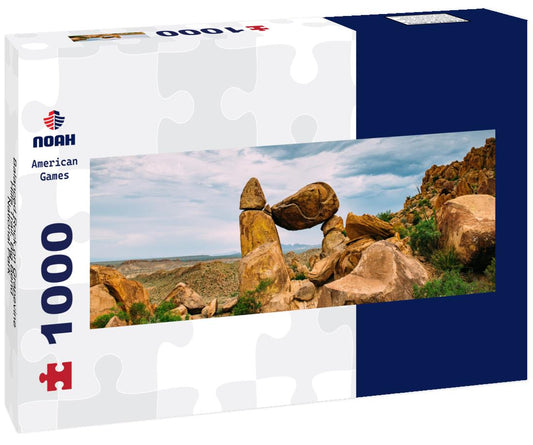 Noah Jigsaw Puzzle Balanced Rock on Grapevine Hills Trail, Big Bend National Park panorama 1000 pieces