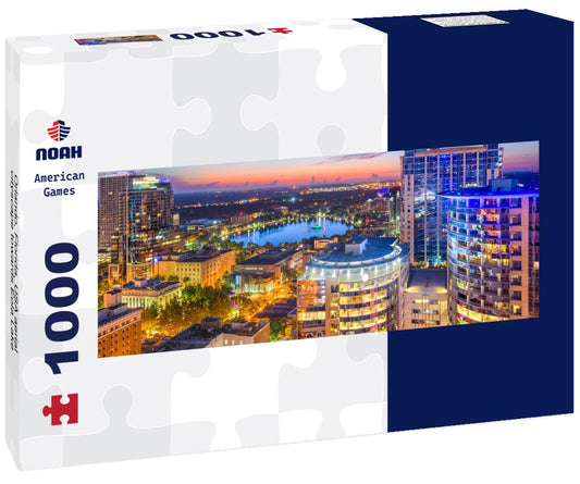 Noah Jigsaw Puzzle Orlando, Florida, USA aerial cityscape towards Eola Lake panorama 1000 pieces