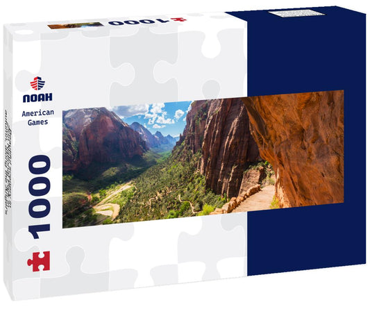 Noah Jigsaw Puzzle Beautiful scenery in Zion National Park in autumn, along the Angel's Landing trail panorama 1000 pieces