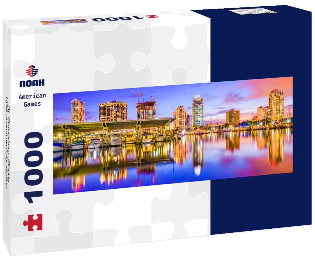 Noah Jigsaw Puzzle St. Petersburg, Florida, USA downtown city skyline panorama 1000 pieces