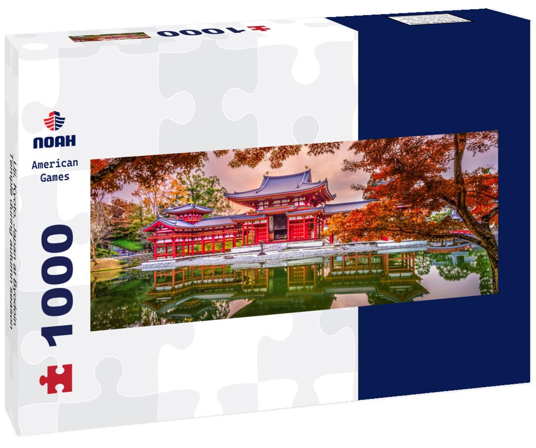 Uji, Kyoto, Japan at Byodoin Temple during autumn season 1000pc Panoramic Puzzle