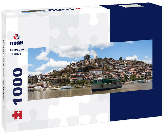 Noah Jigsaw Puzzle Boat in Lake of Patzcuaro Michoacán panorama 1000 pieces