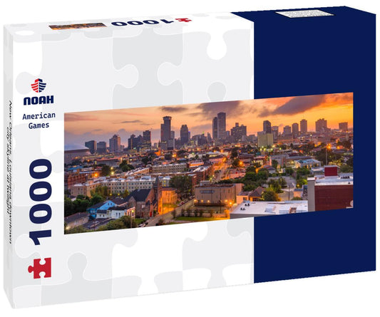 Noah Jigsaw Puzzle New Orleans, Louisiana downtown city skyline at twilight panorama 1000 pieces