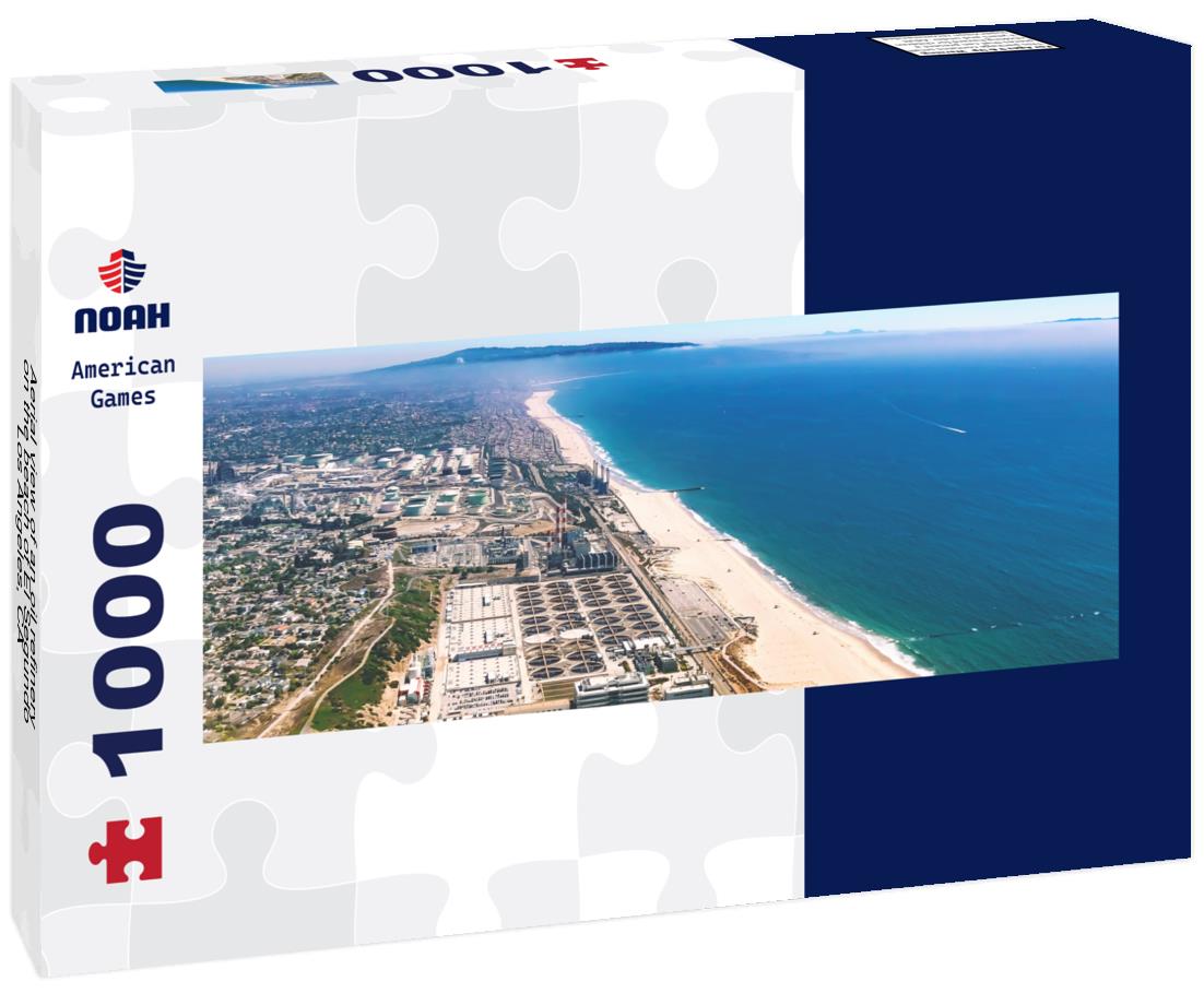 Noah Jigsaw Puzzle Aerial view of an oil refinery on the beach of El Segundo, Los Angeles, CA panorama 1000 pieces