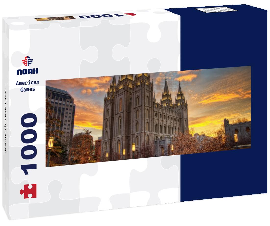 Noah Jigsaw Puzzle Salt Lake City Sunset panorama 1000 pieces