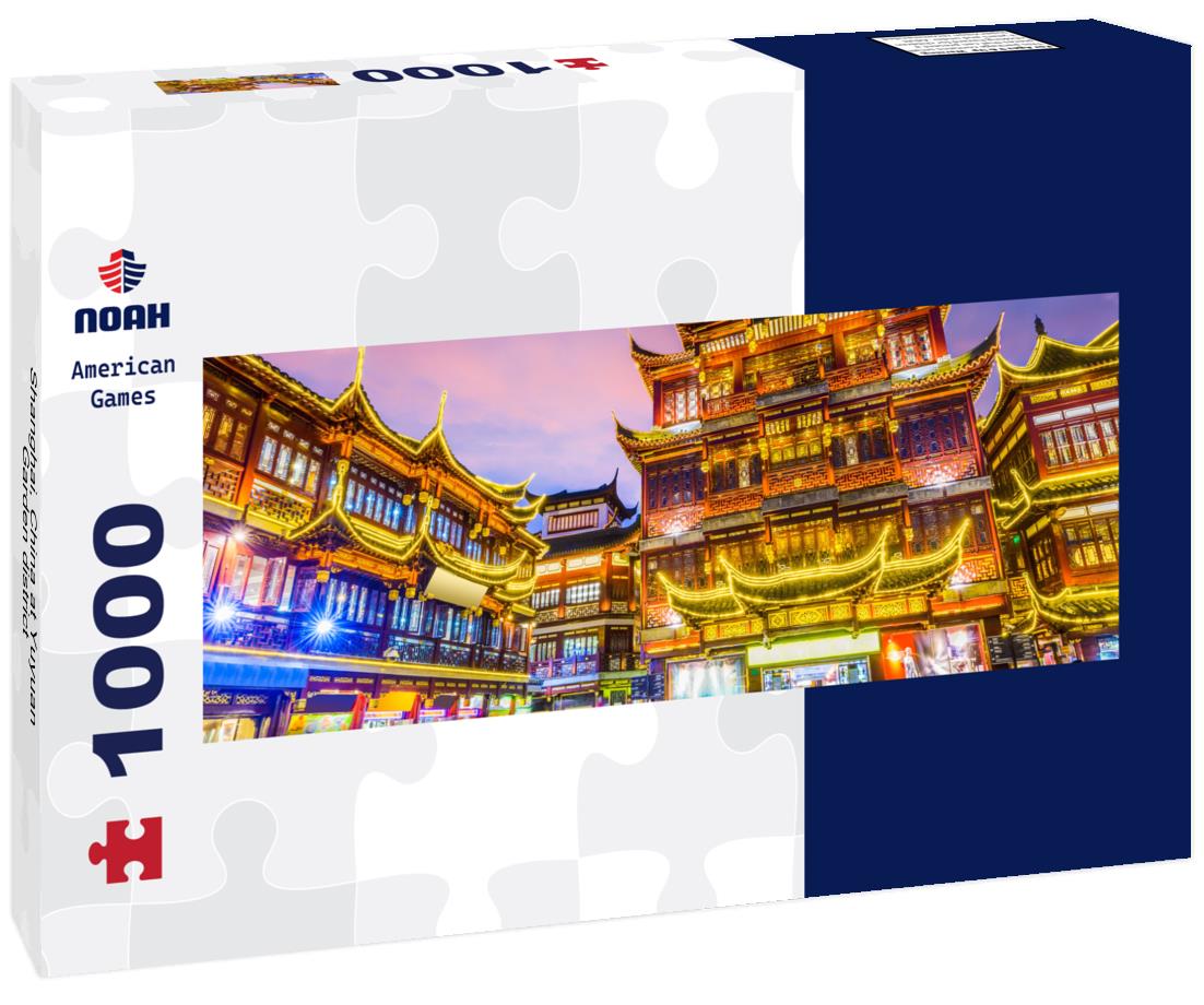 Noah Jigsaw Puzzle Shanghai, China at Yuyuan Garden district panorama 1000 pieces