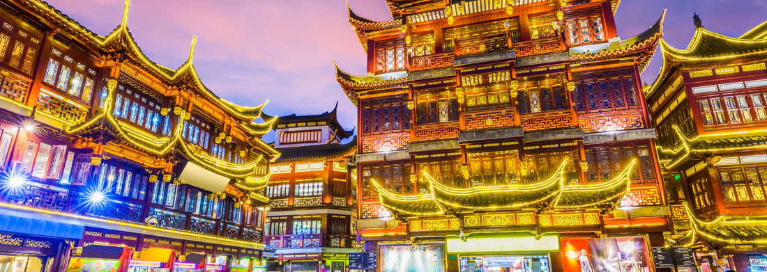 Noah Jigsaw Puzzle Shanghai, China at Yuyuan Garden district panorama 1000 pieces