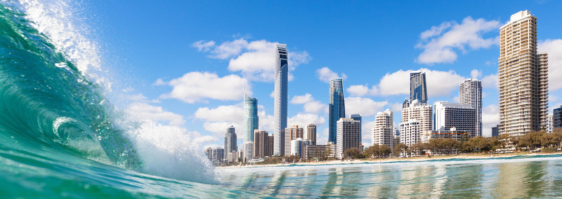 Noah Jigsaw Puzzle View from the water of Surfers Paradise on the Gold Coast, Australia panorama 1000 pieces