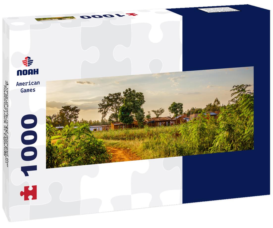 Noah Jigsaw Puzzle A very dusty road around the Sipi falls in the Monte Elgon national park in Uganda panorama 1000 pieces