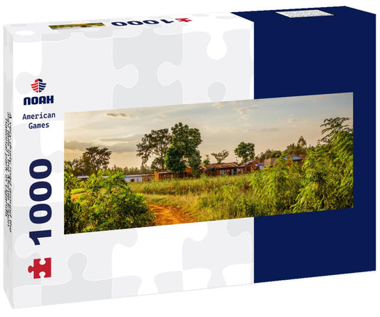 Noah Jigsaw Puzzle A very dusty road around the Sipi falls in the Monte Elgon national park in Uganda panorama 1000 pieces