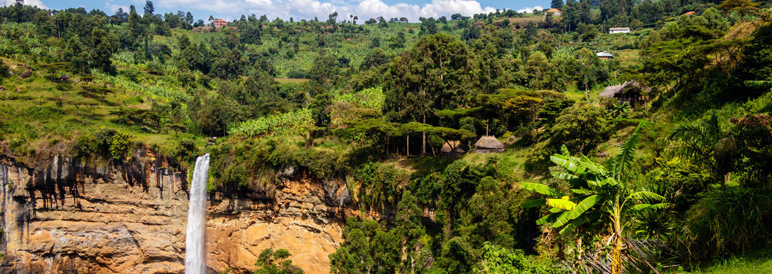 Noah Jigsaw Puzzle The third waterfall of the famous Sipi falls in Uganda panorama 1000 pieces