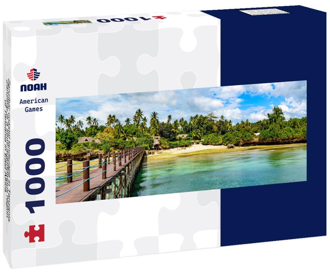 Noah Jigsaw Puzzle Zanzibar coastal landscape in Tanzania. Zanzibar is a semi-autonomous region of Tanzania in East Africa panorama 1000 pieces