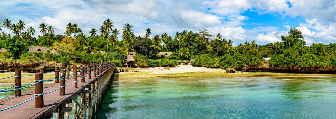 Noah Jigsaw Puzzle Zanzibar coastal landscape in Tanzania. Zanzibar is a semi-autonomous region of Tanzania in East Africa panorama 1000 pieces