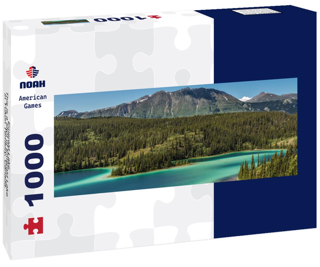 Noah Jigsaw Puzzle Emerald Lake - This is a shot of Emerald Lake in Yukon Territory, Canada. It is located near the town of CarCross panorama 1000 pieces