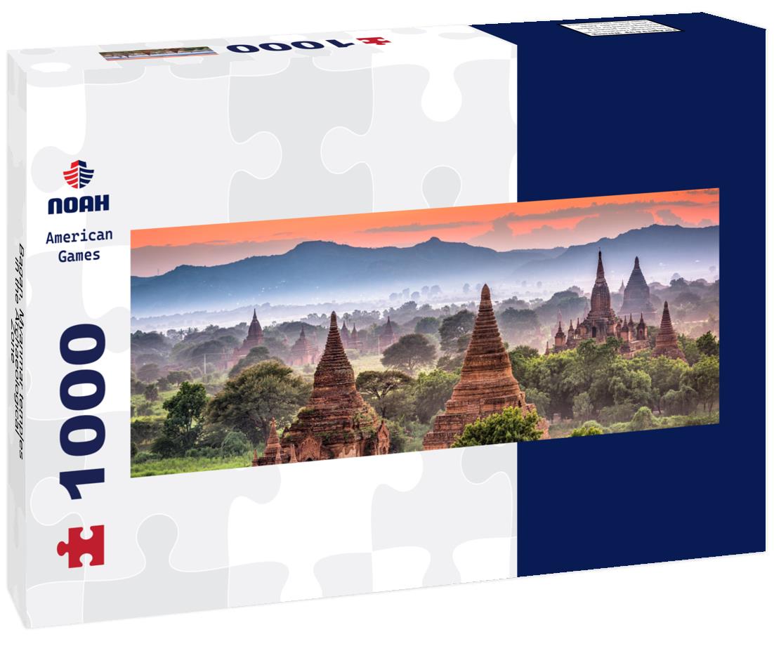 Noah Jigsaw Puzzle Bagan, Myanmar temples in the Archaeological Zone panorama 1000 pieces