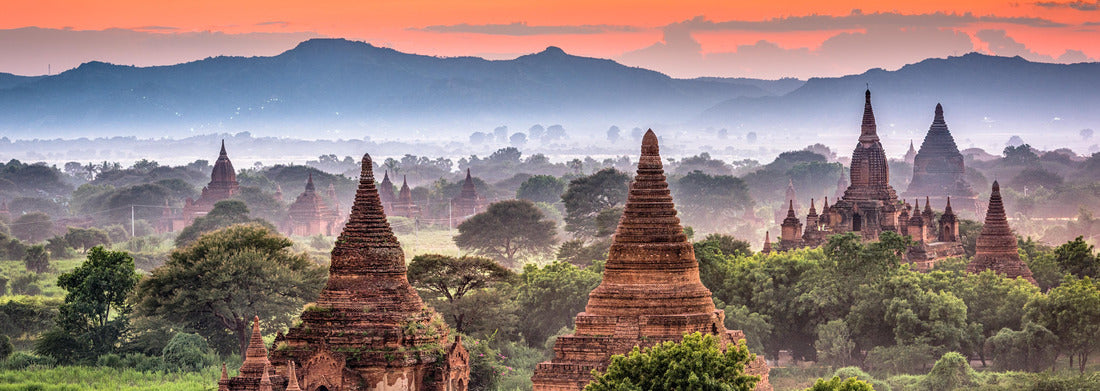 Noah Jigsaw Puzzle Bagan, Myanmar temples in the Archaeological Zone panorama 1000 pieces