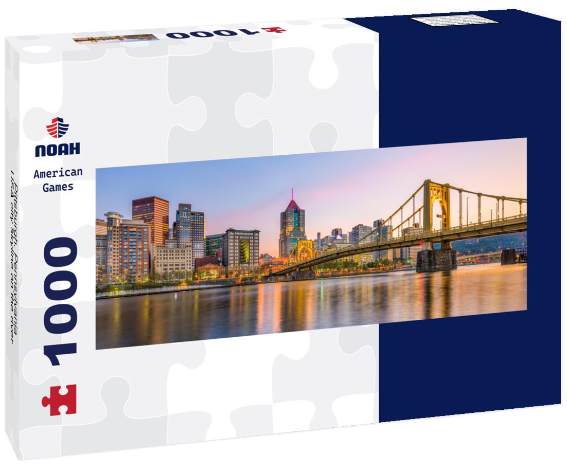 Noah Jigsaw Puzzle Pittsburgh, Pennsylvania, USA city skyline on the river panorama 1000 pieces