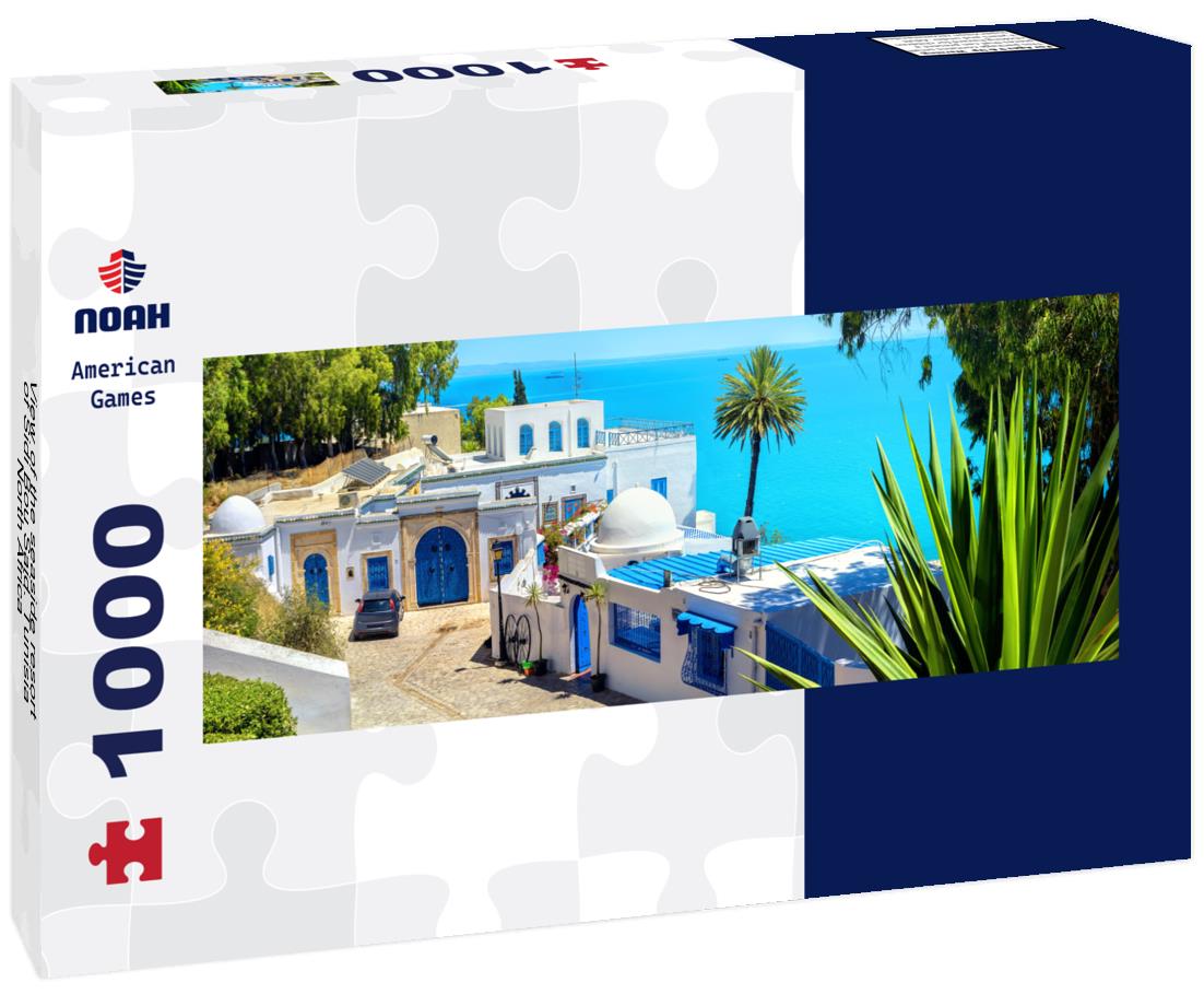 Noah Jigsaw Puzzle View of the seaside resort of Sidi Bou Said. Tunisia, North Africa panorama 1000 pieces