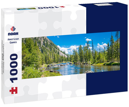 Noah Jigsaw Puzzle Yellowstone National Park - madison River viewpoint, west gate, Wyoming, USA panorama 1000 pieces