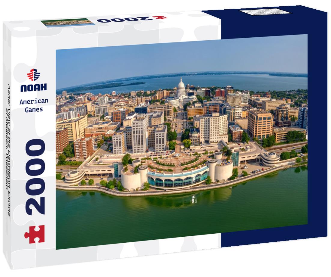 Noah Jigsaw Puzzle Aerial View of the Downtown Skyline of Madison, Wisconsin 2000 pieces