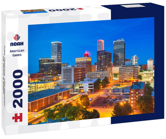 Noah Jigsaw Puzzle Tulsa, Oklahoma, USA downtown city skyline at twilight 2000 pieces