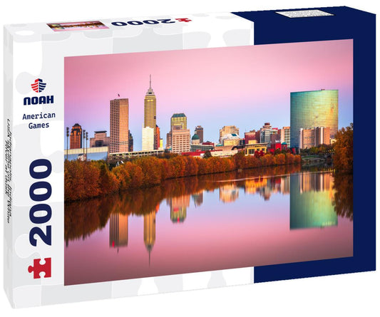 Noah Jigsaw Puzzle Indianapolis, Indiana, USA skyline on the White River at dusk 2000 pieces