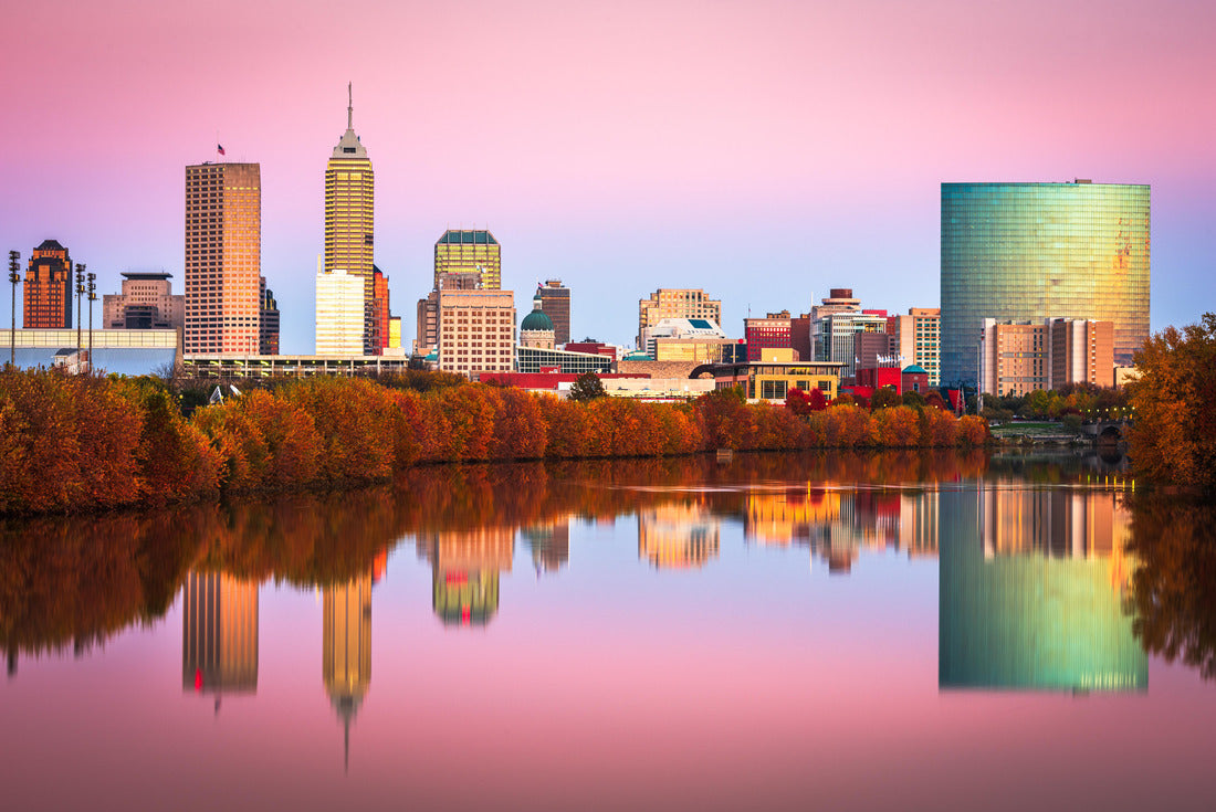 Noah Jigsaw Puzzle Indianapolis, Indiana, USA skyline on the White River at dusk 2000 pieces